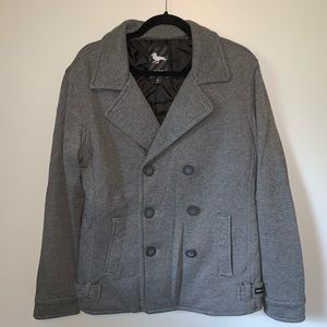 Men’s Gray Peacoat